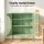 Artiss Elsa 2x Buffet Sideboard Cabinet Set Light Green Cold-Rolled Steel Mesh Doors 80x40x102cm Adjustable Shelves