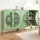 Artiss Elsa 2x Buffet Sideboard Cabinet Set Light Green Cold-Rolled Steel Mesh Doors 80x40x102cm Adjustable Shelves
