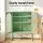 Artissin Metal Buffet Sideboard Cabinet with Two Mesh Doors and Adjustable Shelves Light Green