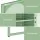 Artiss Elma 2 Buffet Sideboards Cabinet Light Green Cold Rolled Steel Mesh Doors 85x40x120cm Set of 2