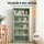 Artiss Elia Buffet Sideboard Metal Storage Cabinet with Mesh Doors and 5-Tier Shelves Adjustable Feet Light Green