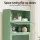 Artiss Elia Buffet Sideboard Metal Storage Cabinet with Mesh Doors and 5-Tier Shelves Adjustable Feet Light Green