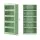 Artiss ELIA 2x Buffet Sideboard Cabinet 5-Tier Metal Mesh Doors Light Green 79cm x 32cm x 175cm Cold Rolled Steel