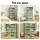 Artiss ELIA 2x Buffet Sideboard Cabinet 5-Tier Metal Mesh Doors Light Green 79cm x 32cm x 175cm Cold Rolled Steel