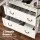 Artiss 180cm Buffet Sideboard Hutch - White Storage Cabinet with Glass Doors, Adjustable Shelves, Soft-Close Drawers