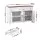 Artiss 140CM White Buffet Sideboard - X-Frame Design, 2 Drawers, Particle Board, Adjustable Shelves, Soft-Close Hinges