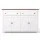 Artiss 140CM White Buffet Sideboard - X-Frame Design, 2 Drawers, Particle Board, Adjustable Shelves, Soft-Close Hinges