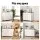 Artiss 140CM White Buffet Sideboard - X-Frame Design, 2 Drawers, Particle Board, Adjustable Shelves, Soft-Close Hinges