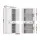 Artiss Buffet Sideboard Cupboard MDF White 76.5x41x184cm - Stylish Storage with Drawers & Shelves, Easy Assembly