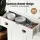 Artiss Buffet Sideboard Cupboard MDF White 76.5x41x184cm - Stylish Storage with Drawers & Shelves, Easy Assembly