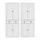 2 Artiss 6-Tier Buffet Sideboard Cabinet White MDF Tallboy Pantry Cupboard with Drawer and Anti-Tip Strap