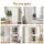 2 Artiss 6-Tier Buffet Sideboard Cabinet White MDF Tallboy Pantry Cupboard with Drawer and Anti-Tip Strap