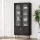 Artiss Buffet Sideboard Cabinet, Particle Board & Acrylic, 80x35x180cm, Black, Modern Storage with Adjustable Legs