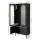 Artiss Lency 2x Buffet Sideboard 5-Tier Fluted Black Storage Cabinets with Drawers and Anti-Tip Kit Set