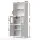 Artiss 160cm Buffet Sideboard Pantry Cabinet White Frosted Glass Shaker Doors Adjustable Shelves Metal Knobs