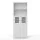 Artiss 160cm Buffet Sideboard Pantry Cabinet White Frosted Glass Shaker Doors Adjustable Shelves Metal Knobs