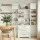 Artiss Buffet Pantry Cabinet 2 Cabinets 3 Drawers 8 Door Shelves Adjustable Hamptons Shaker Design White