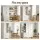 Artiss Buffet Pantry Cabinet 2 Cabinets 3 Drawers 8 Door Shelves Adjustable Hamptons Shaker Design White