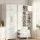 Artiss Hamptons 2x Buffet Pantry Sideboard Cabinet Set White Shaker Doors 3 Drawers 2 Cabinets 200cm