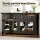 Artiss 130cm Black Buffet Sideboard Storage Cabinet - Clear Glass Doors, Adjustable Shelves, Sturdy Particle Board