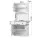 Artiss Beini Buffet Sideboard Hutch Pantry Cabinet 180cm High White Melamine Storage Unit Set of 2