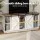 Artiss 150cm White Buffet Sideboard Cabinet - Rustic MDF Design with Sliding Barn Doors, 2-Tier Shelves & Anti-Tip Kit