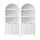 Artiss 180cm Buffet Sideboard Cabinet with French Arch Storage White