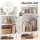 Artiss 180cm Buffet Sideboard Cabinet with French Arch Storage White