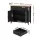 Artiss 90cm Buffet Sideboard Storage Cabinet with 2 Drawers and Wood-Look Tabletop Black