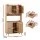 Artiss Rattan Buffet Sideboard Hutch - 180cm Pine Cabinet with Adjustable Shelves, Soft-Close Hinges, and Anti-Tip Kit