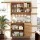 Artiss Rattan Buffet Sideboard Hutch - 180cm Pine Cabinet with Adjustable Shelves, Soft-Close Hinges, and Anti-Tip Kit