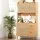 Artiss Rattan Buffet Sideboard Hutch - 180cm Pine Cabinet with Adjustable Shelves, Soft-Close Hinges, and Anti-Tip Kit