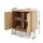 Artiss Rattan Buffet Sideboard, Particle Board, 70x40x75cm, BRIONY Oak, Real Rattan Doors, Eucalyptus Wood Legs