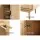 Artiss Rattan Buffet Sideboard, Particle Board, 70x40x75cm, BRIONY Oak, Real Rattan Doors, Eucalyptus Wood Legs