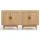 Artiss 2 Buffet Sideboard Rattan Cupboard with Real Rattan Doors and Solid Eucalyptus Legs 70x40x75cm
