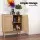 Artiss 2 Buffet Sideboard Rattan Cupboard with Real Rattan Doors and Solid Eucalyptus Legs 70x40x75cm