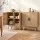 Artiss 2 Buffet Sideboard Rattan Cupboard with Real Rattan Doors and Solid Eucalyptus Legs 70x40x75cm