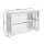Artiss Buffet Sideboard, Particle Board, White, 99x33x63cm - Sleek Sliding Doors, Ample Storage, Sturdy Design