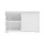 Artiss Buffet Sideboard, Particle Board, White, 99x33x63cm - Sleek Sliding Doors, Ample Storage, Sturdy Design