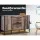 Artiss Buffet Sideboard, Wooden, Dark Grey, 123x39x79cm, Eco-Friendly, Modern Design, Ample Storage, Easy Assembly