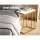 Artiss Emma Marble Effect Side Table: Industrial Style, Durable, Space-Saving Design with 40KG Capacity, Easy Assembly