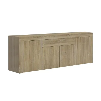 Artiss Buffet Sideboard, Melamine Particle Board, 180cm, Wood grain Finish, Modern Design, Ample Storage, Easy Assembly