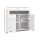 Artiss Buffet Sideboard, Particle Board, White, 107.5x35x97.5cm, LED Lighting, High-Gloss Finish, Modern Design