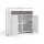 Artiss 2x LED Buffet Sideboard High Gloss White Set Modern Handleless Storage Cabinets 107.5cm H x 97.5cm