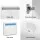 Artiss 2x LED Buffet Sideboard High Gloss White Set Modern Handleless Storage Cabinets 107.5cm H x 97.5cm