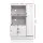 Artiss Buffet Sideboard, Particle Board, 80x38.5x120cm, White, Classic Provincial Style, Ample Storage, Easy Assembly