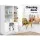 Artiss Buffet Sideboard, Particle Board, 80x38.5x120cm, White, Classic Provincial Style, Ample Storage, Easy Assembly
