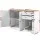 Artiss Buffet Sideboard, MDF Frame, White, 110x40x78cm - Berne, Ample Storage, Vintage Finish, Easy Assembly