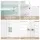 Artiss Set of 2 Two-Door Louvred Buffet Sideboards White 60cm x 30cm x 80cm with Adjustable Shelf Magnetic Door Catches