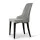 Artiss Set of 2 Grey Linen Fabric Dining Chairs - High Back, Thick Cushion, Powder-Coated Steel Legs, 46x57x90cm